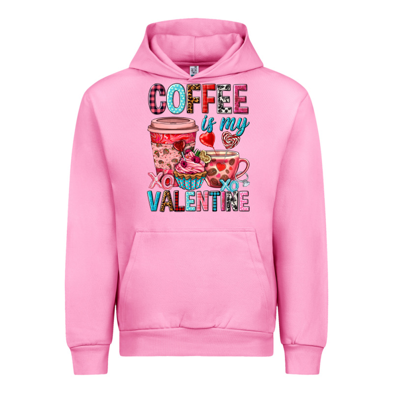 Coffee Is My Valentine Valentine's Day Urban Hoodie by HowdyJamesFarm | Teevron