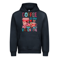 Navy Coffee is my Valentine Valentine's Day Urban Hoodie - HowdyJamesFarm