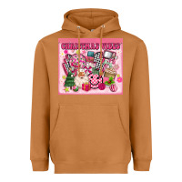 Meerkat 3d retro pink christmas vibes Heavyweight Hoodie - MaliasSmallBusiness