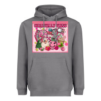 Storm 3d retro pink christmas vibes Heavyweight Hoodie - MaliasSmallBusiness