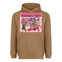 Toasted Coconut 3d retro pink christmas vibes Heavyweight Hoodie - MaliasSmallBusiness