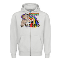 Dove Grey gender roles are dead Zipper Hoodie - MaliasSmallBusiness