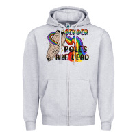 Heather Grey gender roles are dead Zipper Hoodie - MaliasSmallBusiness