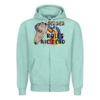 Seafoam gender roles are dead Zipper Hoodie - MaliasSmallBusiness