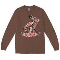 Chestnut bunny with blossom flower Long Sleeve Tee - Artiststas