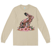 Mushroom bunny with blossom flower Long Sleeve Tee - Artiststas