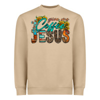 Mushroom give me coffee jesus Heavyweight Sweatshirt - RacoonDesign