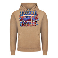 Vintage Coffee American honey 4th of july Vintage Hoodie - CowGirlArtShop