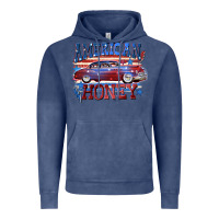 Vintage Denim American honey 4th of july Vintage Hoodie - CowGirlArtShop