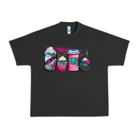 Pigment Black racing coffee cups Urban Heavy Tee - JahusDesignShop