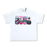 White racing coffee cups Urban Heavy Tee - JahusDesignShop
