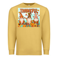 Antique Gold thankful gnome Premium Sweatshirt - MaliasSmallBusiness