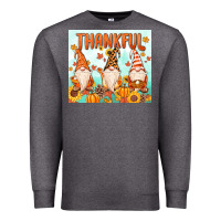 Charcoal Heather thankful gnome Premium Sweatshirt - MaliasSmallBusiness