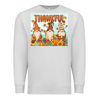Dove Grey thankful gnome Premium Sweatshirt - MaliasSmallBusiness