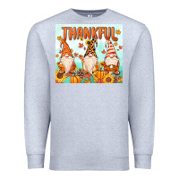 Heather Grey thankful gnome Premium Sweatshirt - MaliasSmallBusiness