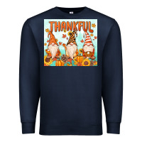 Navy thankful gnome Premium Sweatshirt - MaliasSmallBusiness