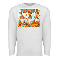 Oatmeal Heather thankful gnome Premium Sweatshirt - MaliasSmallBusiness