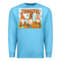 Ocean Blue thankful gnome Premium Sweatshirt - MaliasSmallBusiness