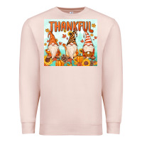 Pale Pink thankful gnome Premium Sweatshirt - MaliasSmallBusiness