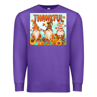 Purple thankful gnome Premium Sweatshirt - MaliasSmallBusiness