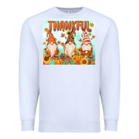 White thankful gnome Premium Sweatshirt - MaliasSmallBusiness