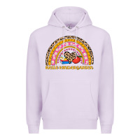 Lilac back to school rainbow hello kindergarten Premium Hoodie - AdoDesignShop