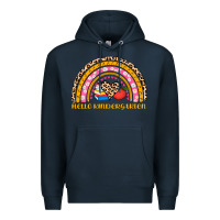 Navy back to school rainbow hello kindergarten Premium Hoodie - AdoDesignShop