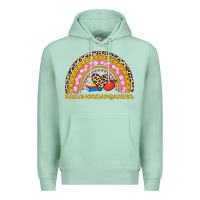 Seafoam back to school rainbow hello kindergarten Premium Hoodie - AdoDesignShop