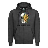 Charcoal Heather mentally ill but totally chill Zipper Hoodie - MaliasSmallBusiness