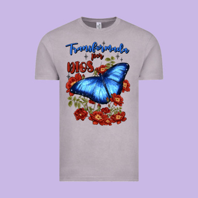 Transformada Por Dios Vintage Tee Designed By Jahusdesignshop
