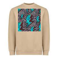 Mushroom turquoise lightning bolt seamless pattern Heavyweight Sweatshirt - HRA Design Shop