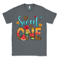 Charcoal Heather sweet one watermelon Classic Tee - Artiststas