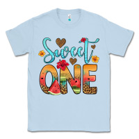 Dusty Blue sweet one watermelon Classic Tee - Artiststas