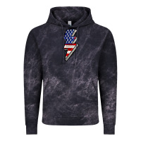 Cloud Black American lightning bold 4th of july Vintage Hoodie - CowGirlArtShop