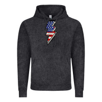 Vintage Black American lightning bold 4th of july Vintage Hoodie - CowGirlArtShop