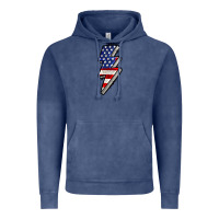 Vintage Denim American lightning bold 4th of july Vintage Hoodie - CowGirlArtShop