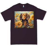 Plum dachshund Premium Tee - Unal Design