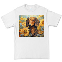 White dachshund Premium Tee - Unal Design