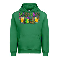 Emerald mardi gras and beer hjf Urban Hoodie - HowdyJamesFarm