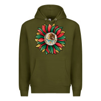 Army Green mexican sunflower Premium Hoodie - Jasminsmagicworld