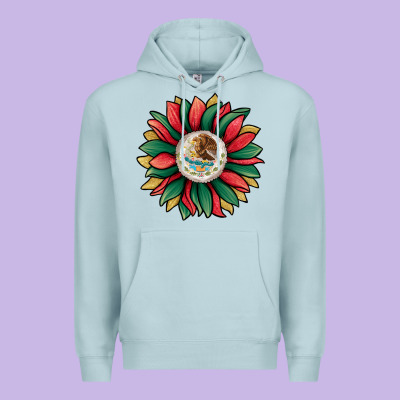 Mexican Sunflower Premium Hoodie Designed By Jasminsmagicworld