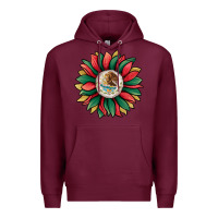 Burgundy mexican sunflower Premium Hoodie - Jasminsmagicworld