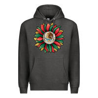Charcoal Heather mexican sunflower Premium Hoodie - Jasminsmagicworld