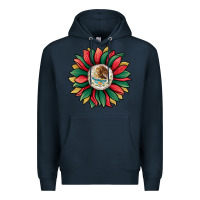 Navy mexican sunflower Premium Hoodie - Jasminsmagicworld