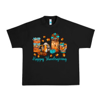 Black happy thanksgiving coffee Urban Heavy Tee - JahusDesignShop
