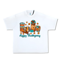 White happy thanksgiving coffee Urban Heavy Tee - JahusDesignShop