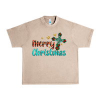 French Oak merry christmas turquoise gemstones cross Urban Heavy Tee - BarkalooDesign