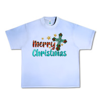 Grape Ice merry christmas turquoise gemstones cross Urban Heavy Tee - BarkalooDesign