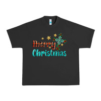 Pigment Black merry christmas turquoise gemstones cross Urban Heavy Tee - BarkalooDesign