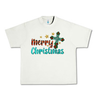 Pistachio merry christmas turquoise gemstones cross Urban Heavy Tee - BarkalooDesign